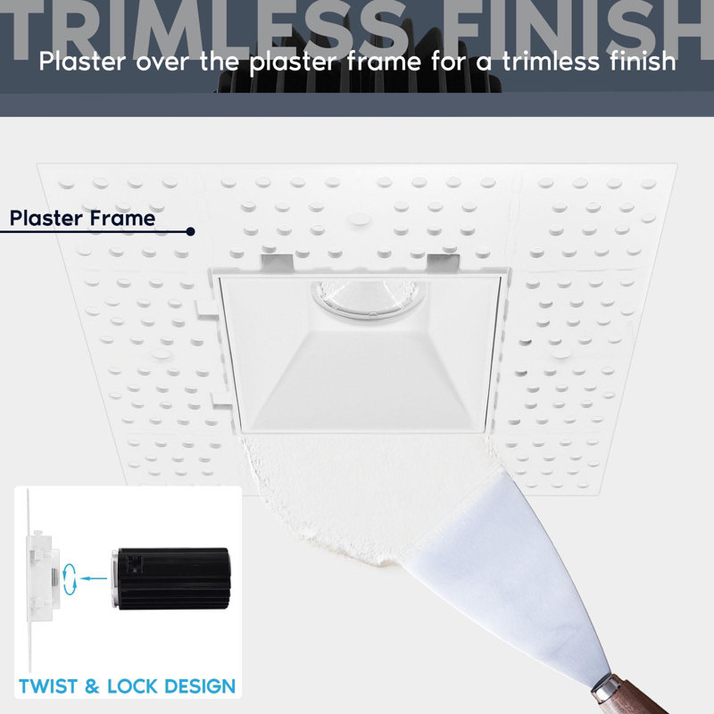 5.75'' Dimmable Air-Tight IC Rated Multi-Spotlight Recessed Lighting Kit