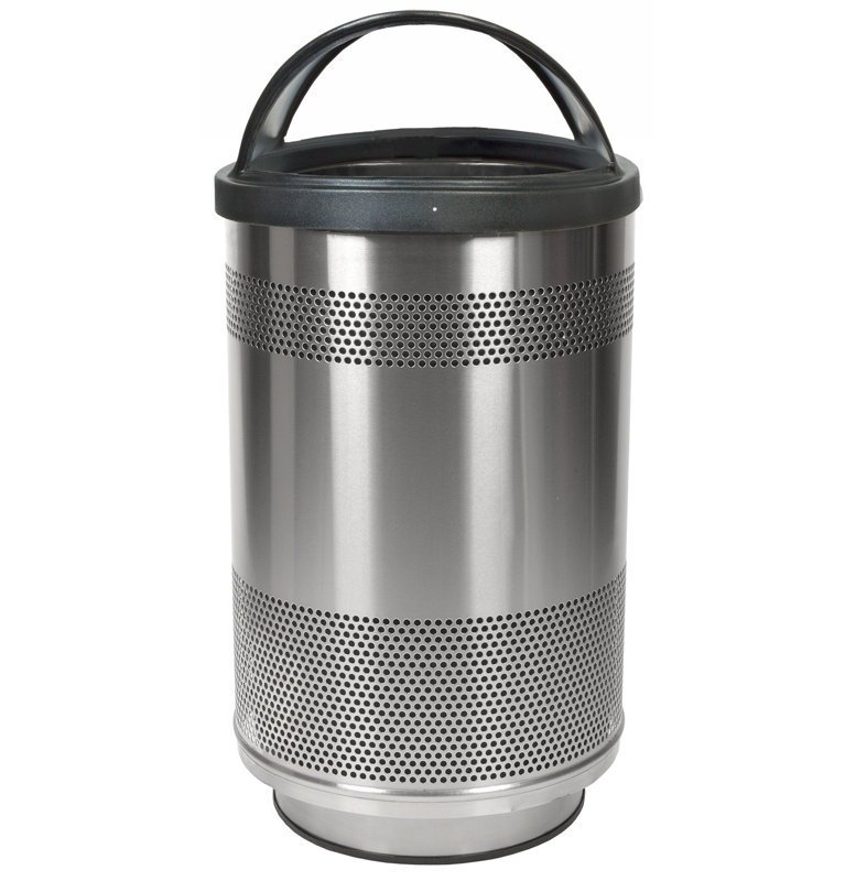 Poubelle 55 gallons Stadium Series Perforated Metal