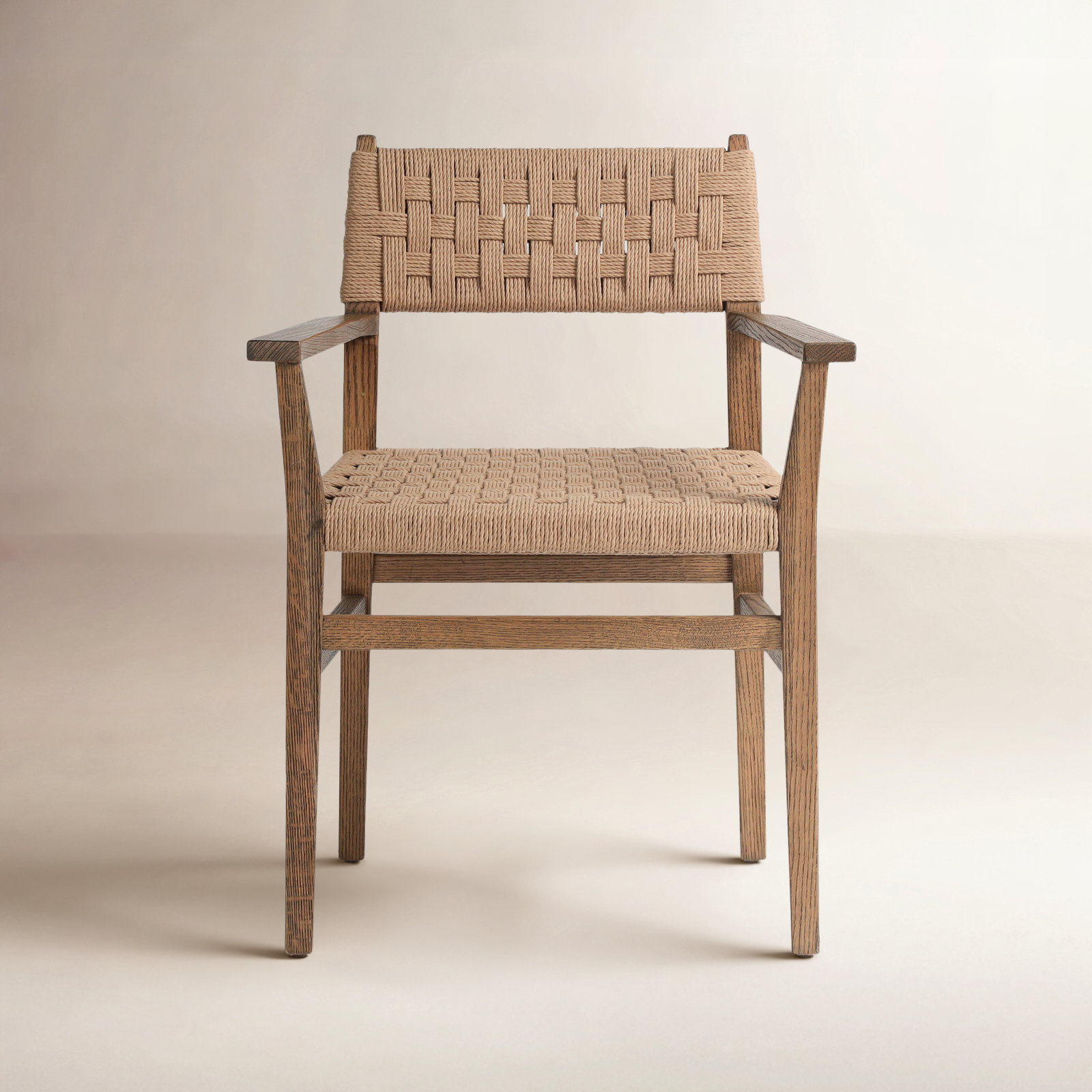 Mallory Oak Dining Armchair
