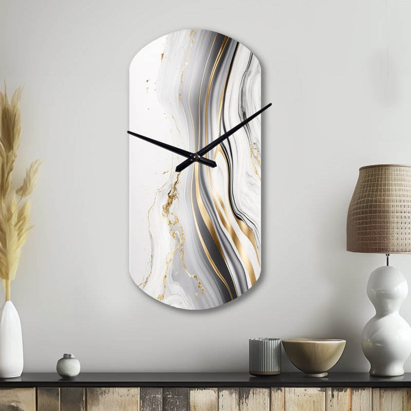 Horloge murale abstraite Steinke, Grand