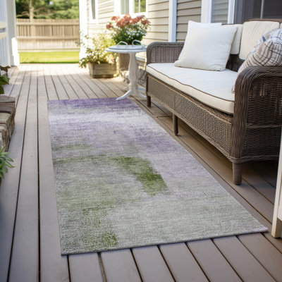 Malm Washable Abstract Indoor / Outdoor Rug