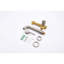Robinet de salle de bain mural, or brossé, 2 trous, poignée en zinc, robinet à fixation dorée de qualité durable, utilisation, levier simple portée de 7,95 po, conception flexible-128134528