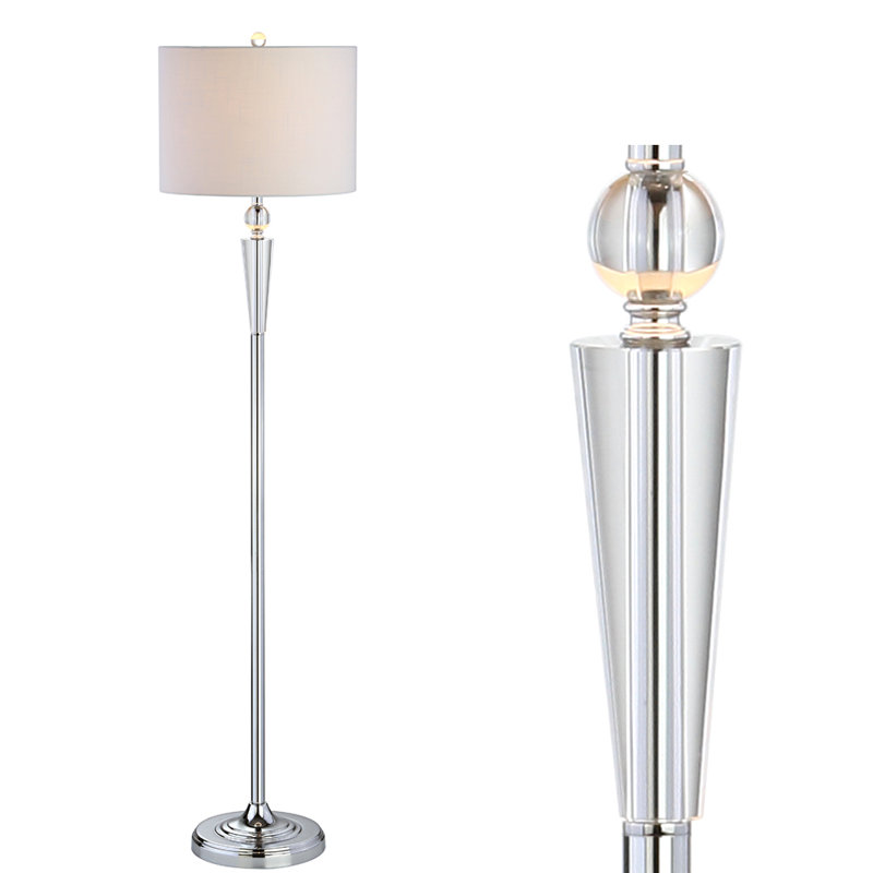 151.13cm Chrome Traditional Floor Lamp