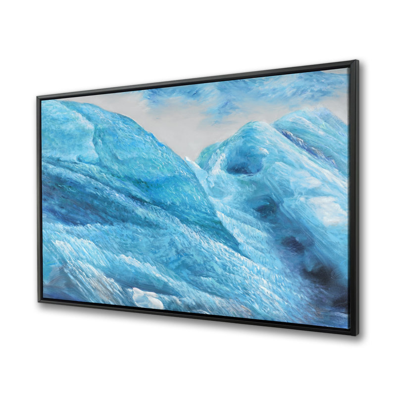 Icebergs - Livingroom Mountains, toile encadrée décor à la maison