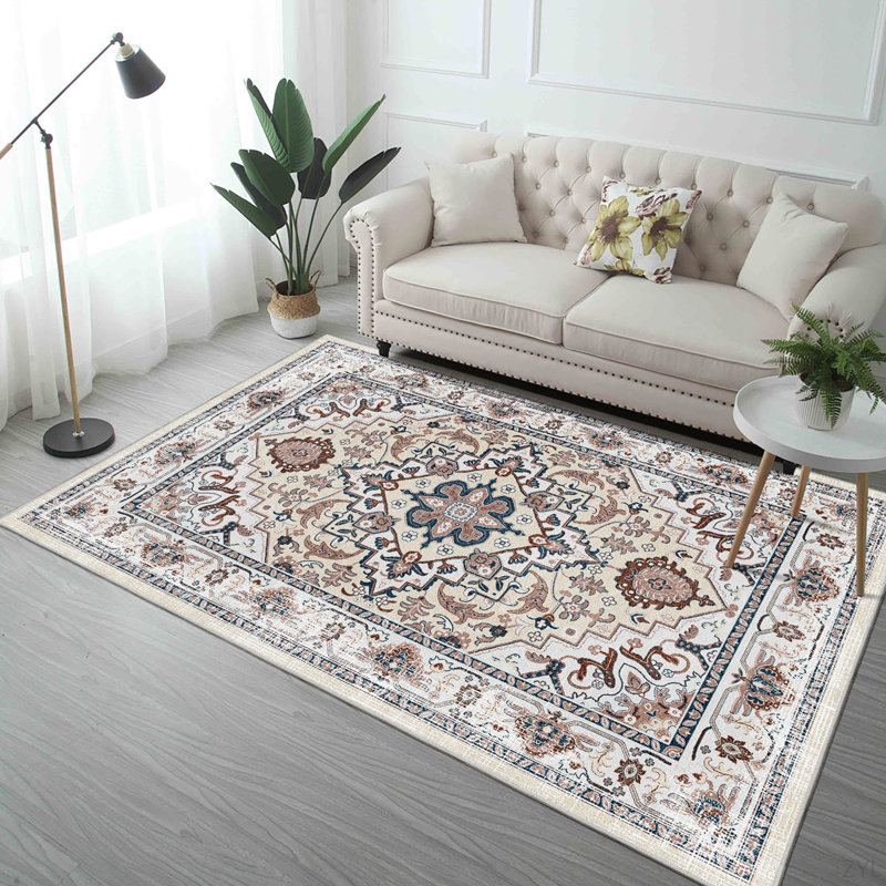 Tapis lavable antidérapant 5 x 7 po Vintage Bohemia