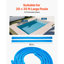 Aspirateur de piscine d'aspiration, aspirateur de piscine automatique, aspirateur de piscine automatique côté aspiration, aspirateur de piscine à aspiration avec 12 tuyaux, pour piscine creusée et hors-terre jusqu'à 20 x 35 pi
