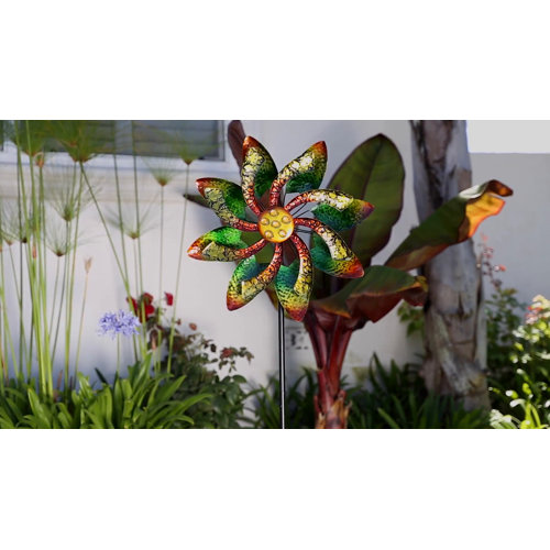 Blue Elephant Weather Resistant Metal Abstract Rotator & Reviews ...