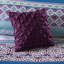 Édredon double / grand Global - rembourrage, microfibre douce, 2 taies décoratives, coussins décoratifs, linge de lit mauve en microfibre Global Print, style