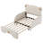 Structure de canapé-lit simple tapissier extensible de taille TG avec tête de lit en forme d'ours