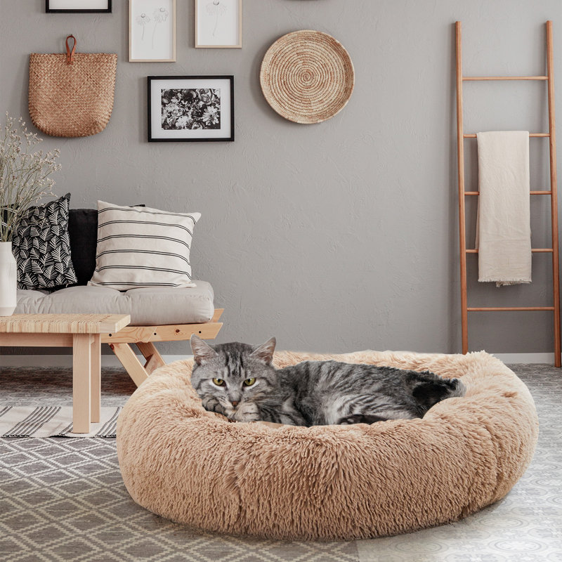 Lit pour bébé en fourrure Calming Cuddler, H 6,3 po x l 30,71 po x P 30,71 po, Brun