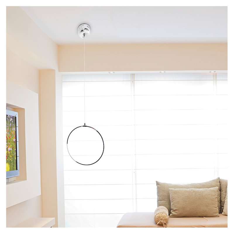 Emmerich - Light Chrome LED Geometric Pendant