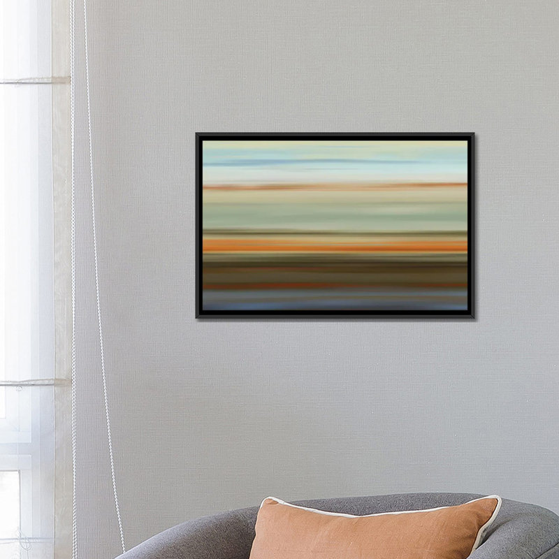 « euphoric ii », impression sur toile, H 18 po x l 26 po x P 1,5 po, Toile avec cadre noir, Pas de tapis