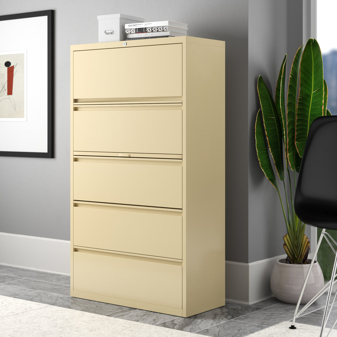 Harietta 36'' Wide 5 -Drawer Steel File Cabinet Upper Square™ 