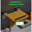 Chaise de douche murale pliante