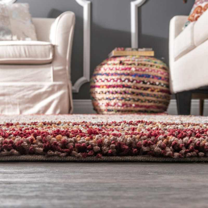Kellan Striped Hand Woven Area Rug, Rectangle 122 x 183cm
