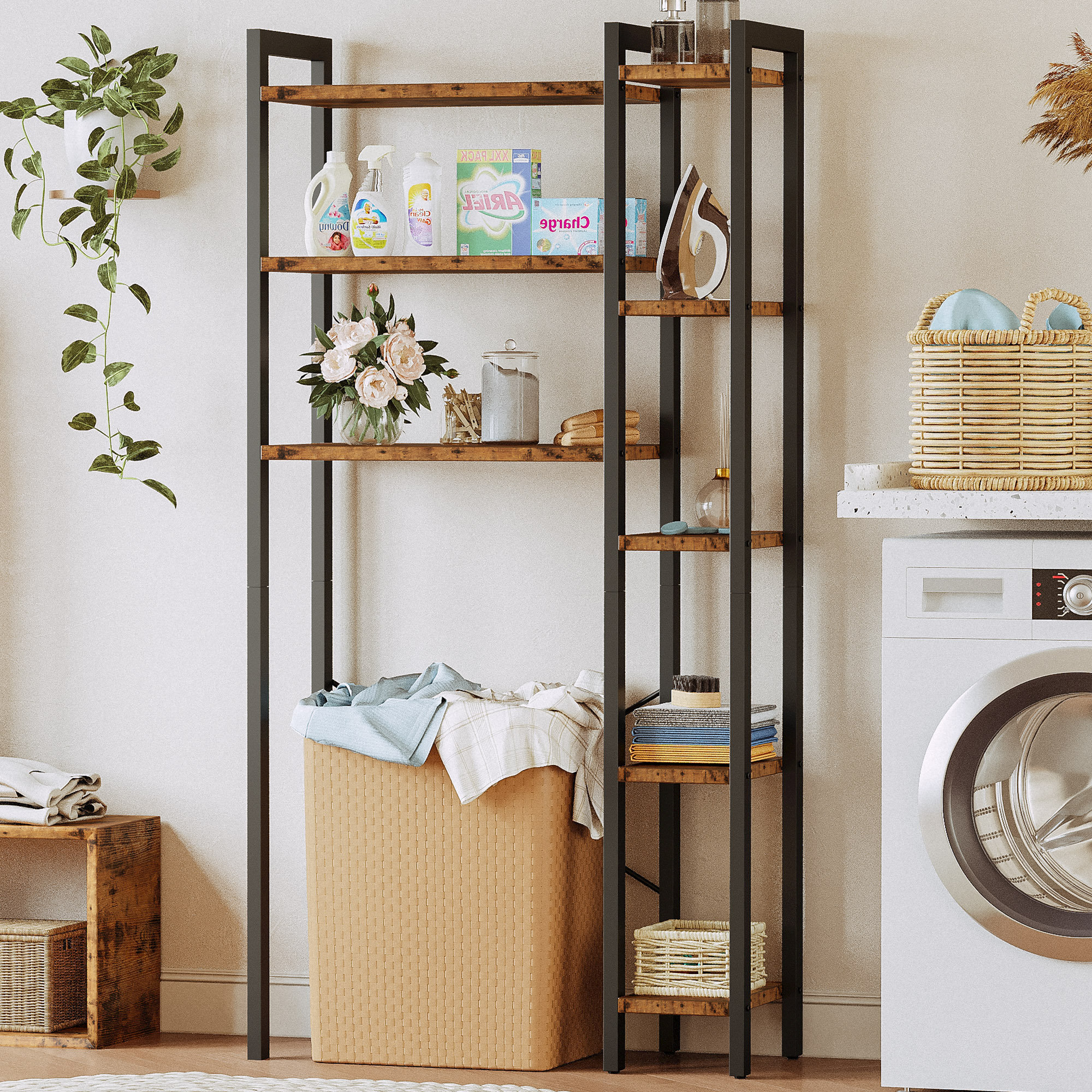 Free standing shelf over washer and dryer hot sale