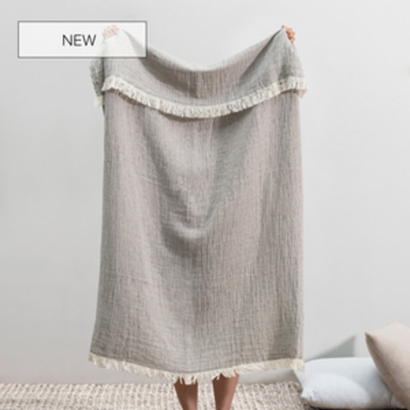 Soho Throw Blanket, Stone