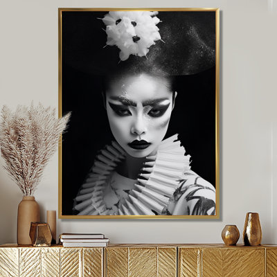 «Geisha», impression d'art mural japonais