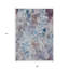 Tapis intérieur lavable floral bleu marine et bleu ciel 9 pi x 12 pi HomeRoots