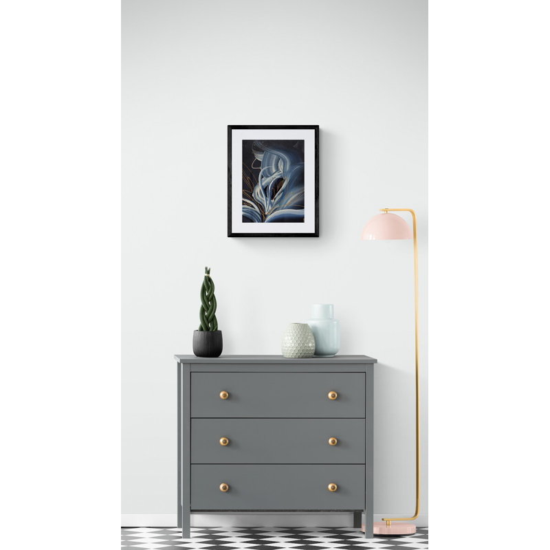 Terra Nova Print by Novi Lim, Black Framed Paper, 31.2" H x 25.2" W