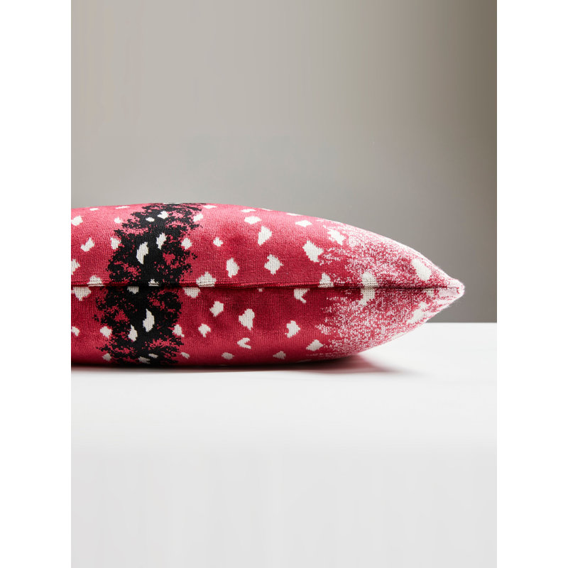 Wild Glamour Lumbar Pillow Cover & Insert, Raspberry