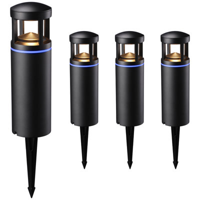 Lumières à DEL pour sentier paysager, boîtier en aluminium, basse tension 12 à 24 V