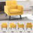 29.75" W Tufted Upholstered Accent Chair with Solid Wood Legs (Set of 2)-480896546
