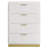 Florenz 4-drawer Bedroom Chest White-1310603339