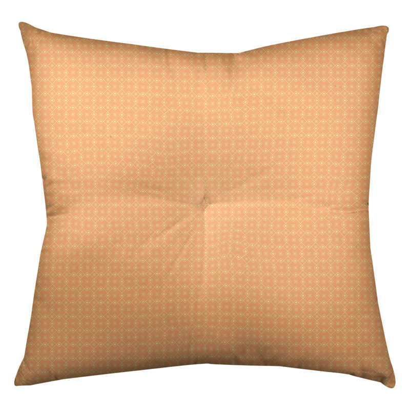 Coussin Katelyn Elizabeth, 30 po x 30 po, Orange / Jaune