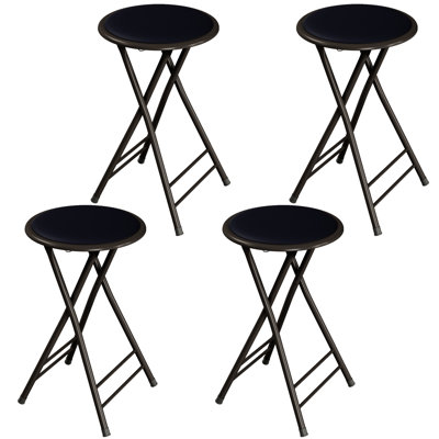 24-Inch Round Steel Collapsible Stool
