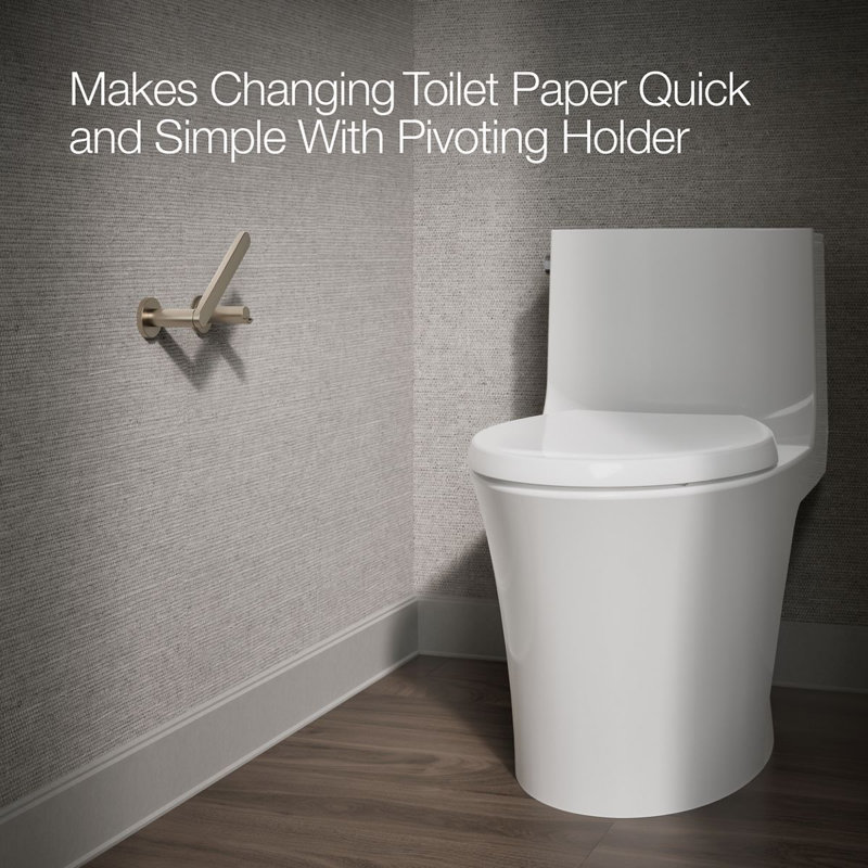 Wall Mount Toilet Paper Holder, Gold Rose