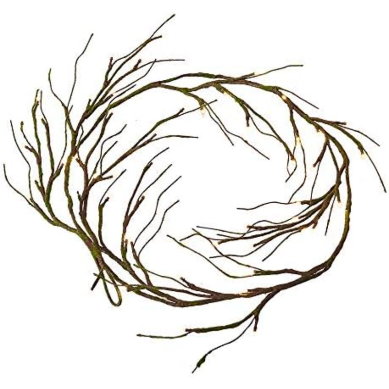 Guirlande lumineuse Mossy avec guirlande lumineuse de 6 pi à 48 lumières DEL avec minuterie pour Halloween