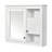 32 Inch Wall Mounted Bathroom Cabinet With Mirror And 3 Adjustable Shelves, Space-Saving Over Toilet Storage Solution