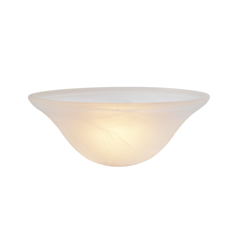 Abat-jour en verre 13,25 po pour l'intérieur