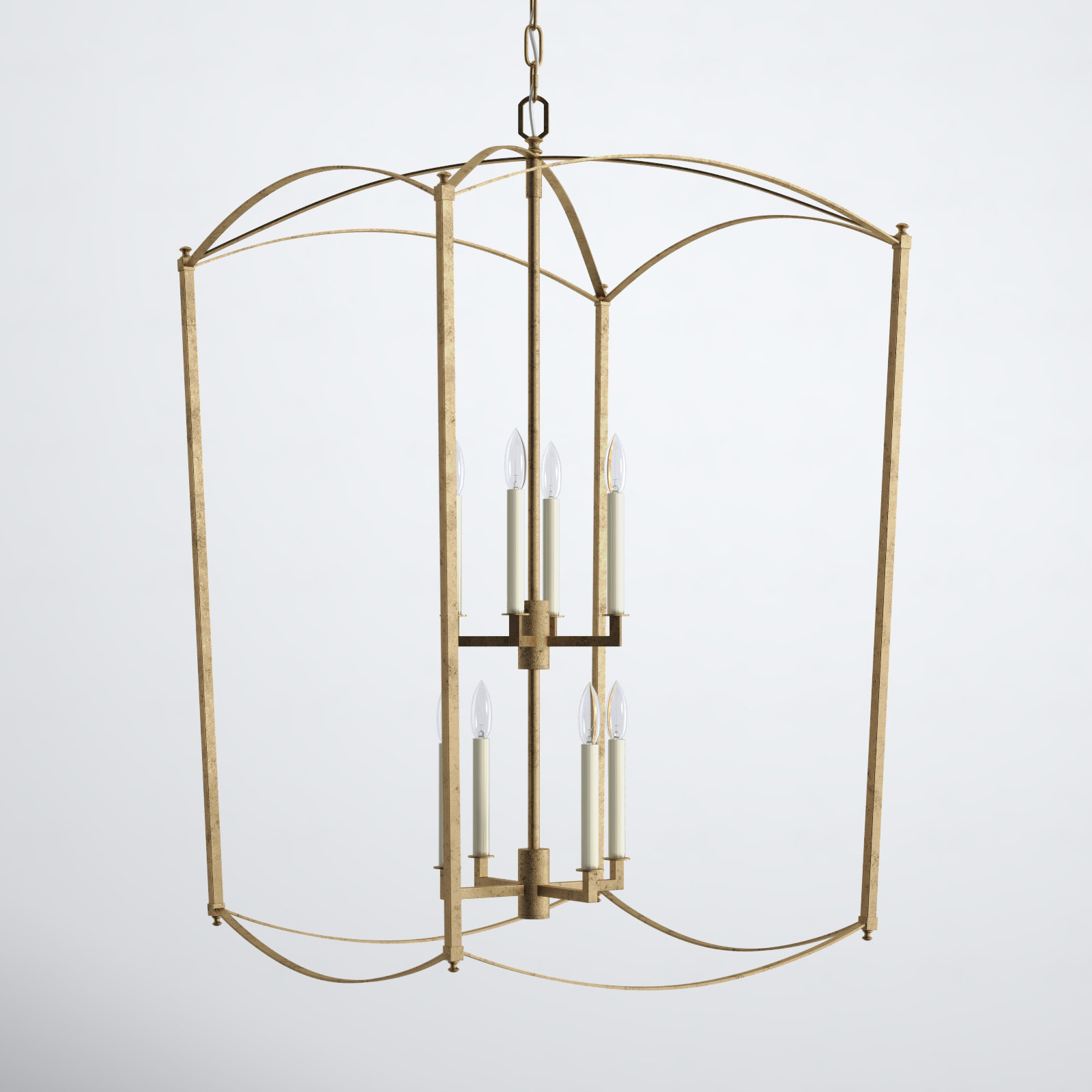 Olive 8-Light Lantern Chandelier, Antique Guild