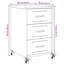 Aneyah 36cm W Steel Bedside Table-447055223