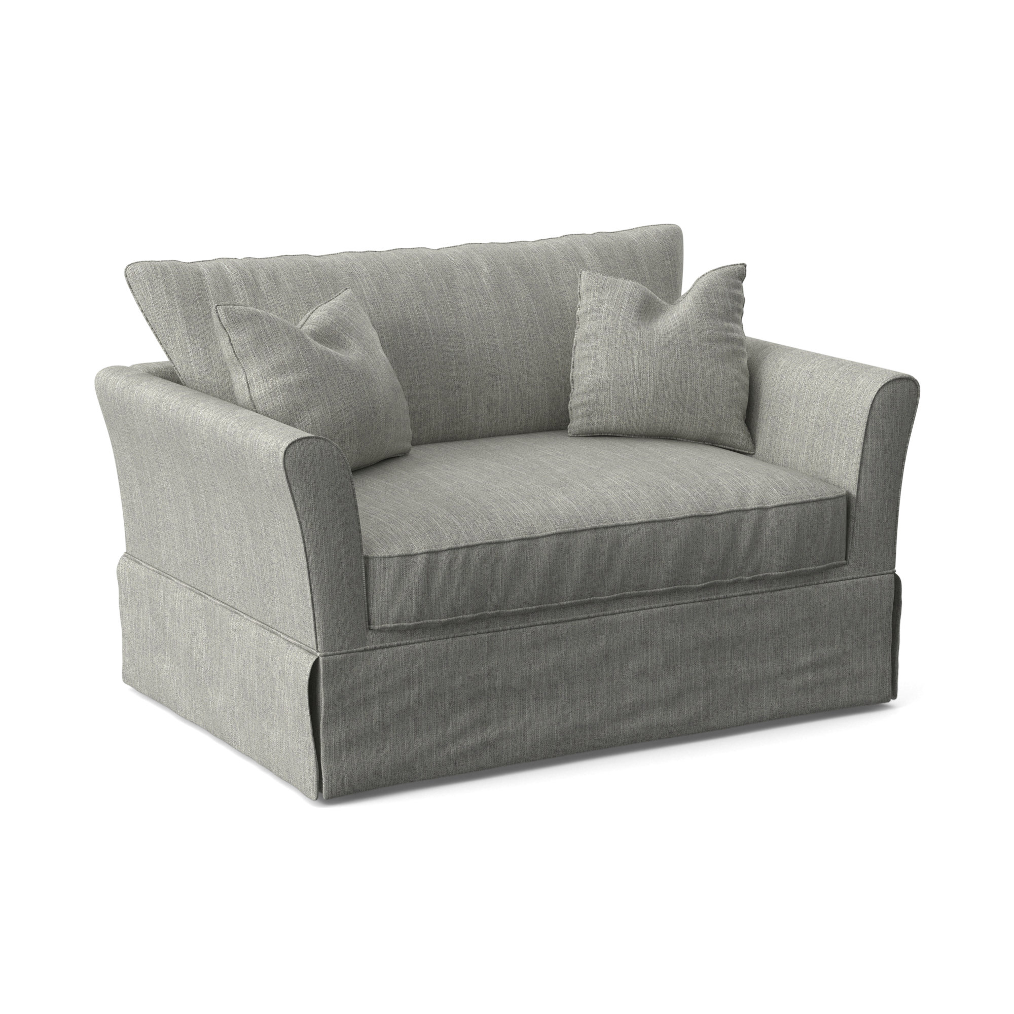 Shelby Upholstered Chair And A Half, Beat Ash Performance