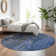 Premium Machine Washable Cerrito AMF599 Blue Rug