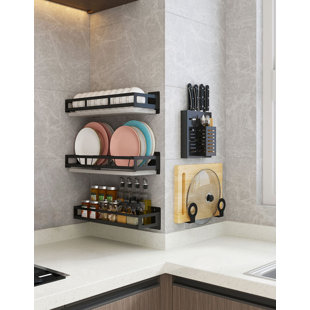 Wall-mounted Kitchen Organizer Whole Set - Save Countertop Space