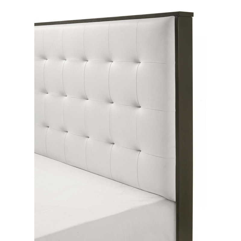 Tête de lit à panneau capitonnée en bois, Grand
