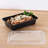 Disbrow 16oz. Black Rectangular Meal Prep / Bento Box Containers with Lids