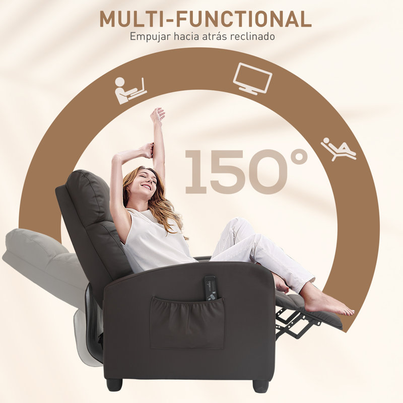 Ansley 68cm Wide with Massager, Brown