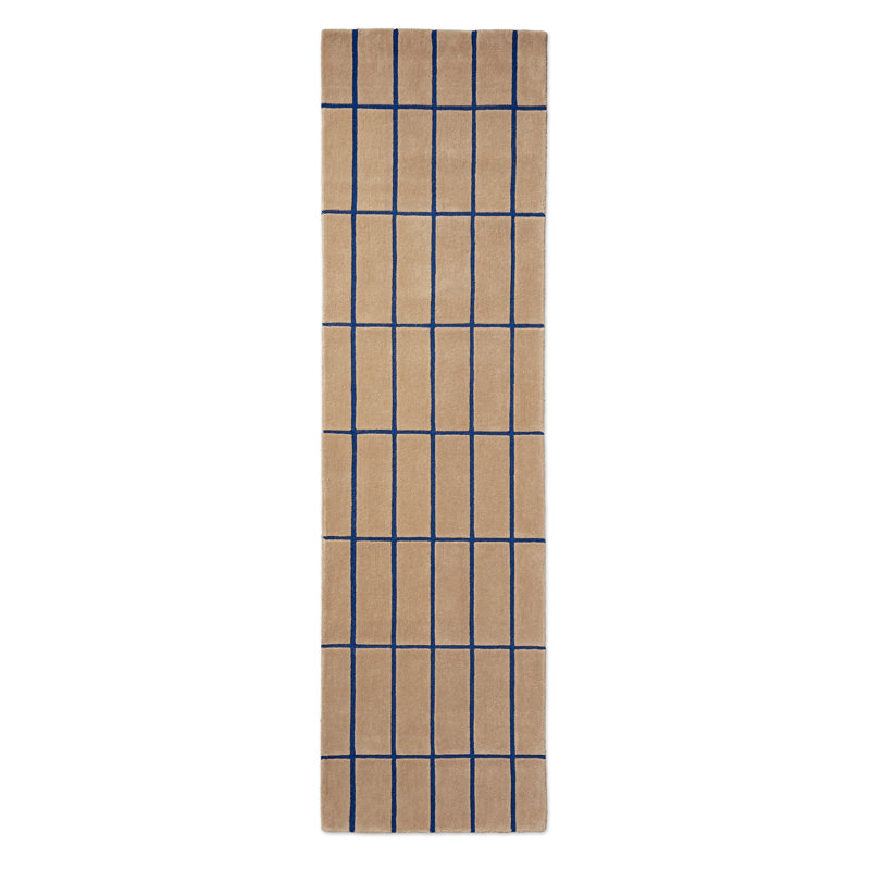 Tapis Tiiliskivi bleu vif , Bleu vif, Tapis de couloir 3 pi x 9 pi