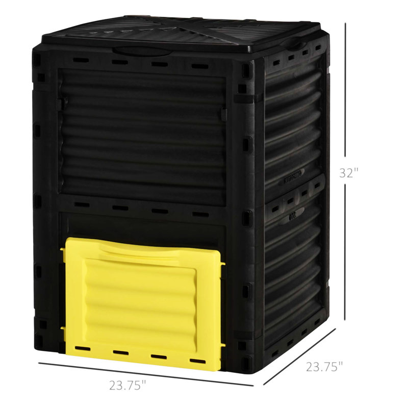 Composteur d'extérieur à grande capacité Outsunny