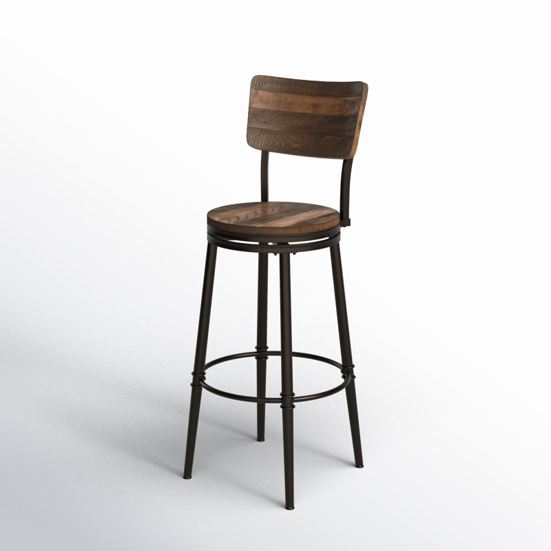 Tabouret de comptoir et de bar Birdsall, Tabouret de bar (siège d'une hauteur de 30 po), Brun
