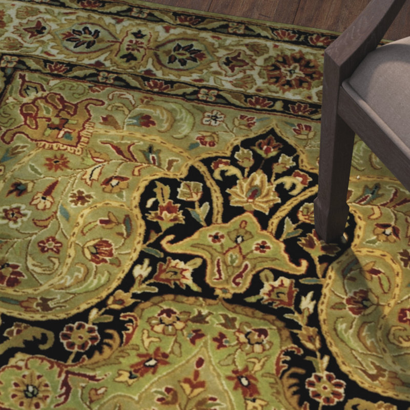 Tapis oriental en laine Evie New Zealand, Rectangle de 5 pi x 8 pi