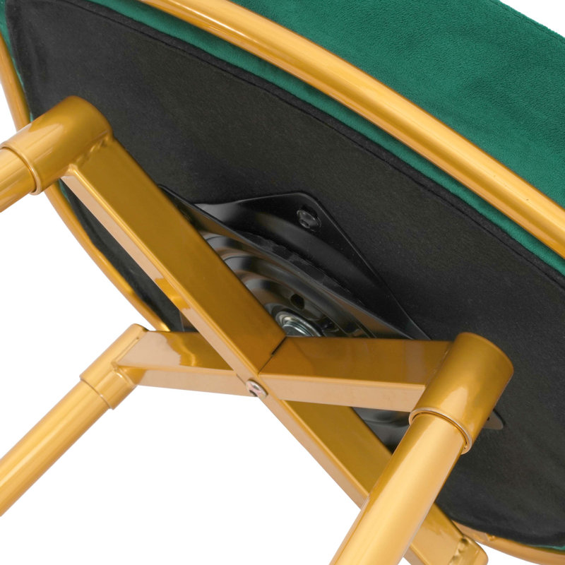 Isaias Swivel Counter Height Bar Stools Set of 2,31.5"Bar Height Stools, Green
