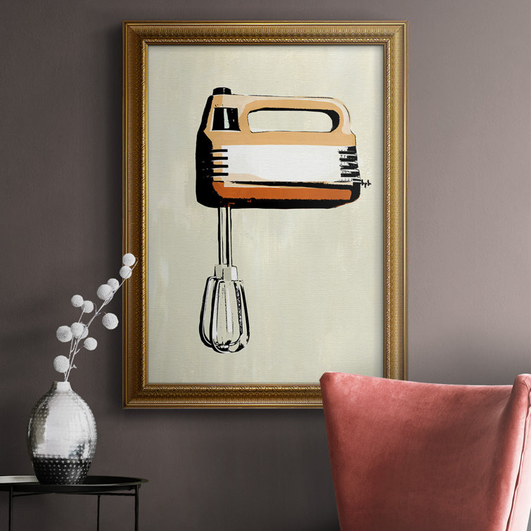 Retro Kitchen Appliance III - Picture Frame Print on Canvas