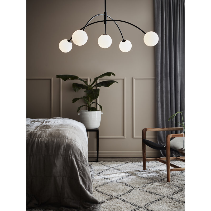 Runion 5 - Light Sputnik Chandelier, Black