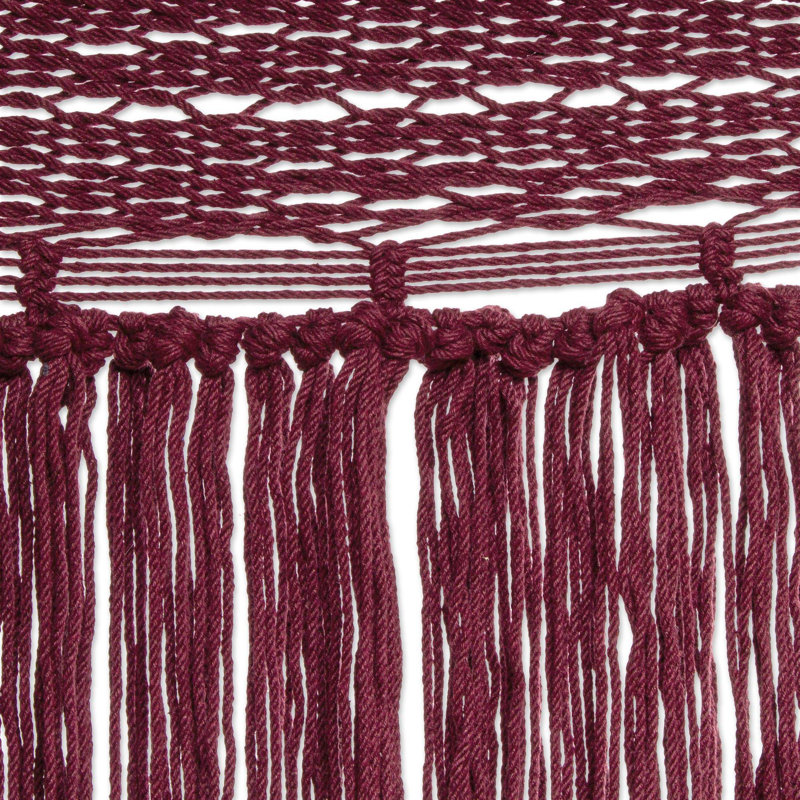 Hamac à barre d'écartement double, l 79 po x L 94 po, Vin
